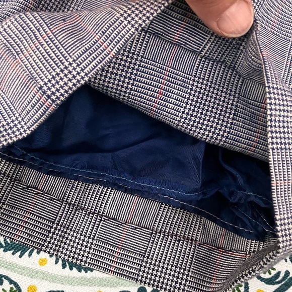 1970s made in USA weathervane lined plaid trousers union label size 6 - Picture 5 of 10